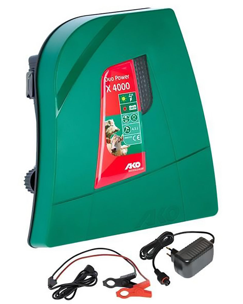 AKO Duo Power X4000 – kraftfullt 12/230 V elaggregat för medelstora till stora elstängsel