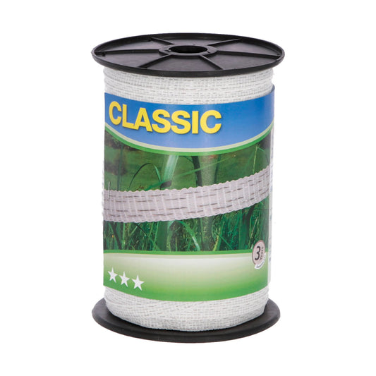 Elband CLASSIC 40 mm x 200 meter - Slitstarkt elstängselband med hög ledningsförmåga