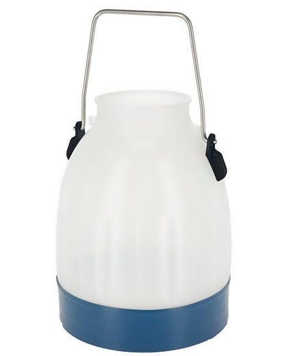 Plast mælkespand 30 l, halvgennemsigtig.