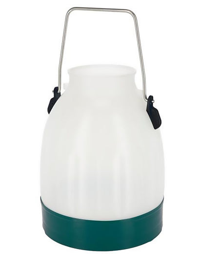 Plast mælkespand 30 l, halvgennemsigtig.