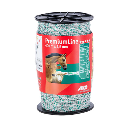 Premium Ultra Polywire 2,5 mm – högledande eltråd för långa stängsel 400 m