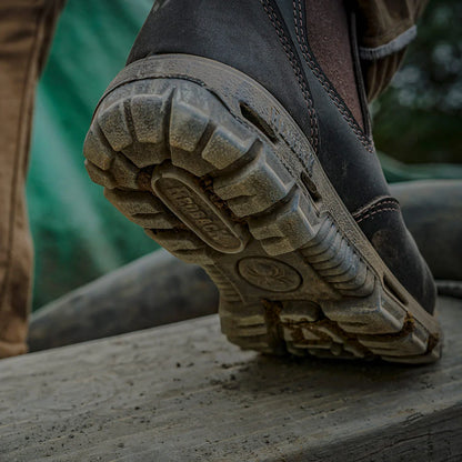 Redback Bobcat brun – Robust arbetsboot i läder (Med stålhätta)