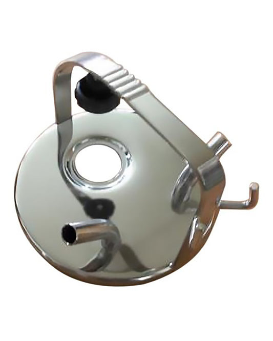 Rostfritt lock, 120mm med 2 utgångar och plats för pulsator
