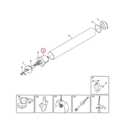 Cylinder egnet ACR stempel cylinder