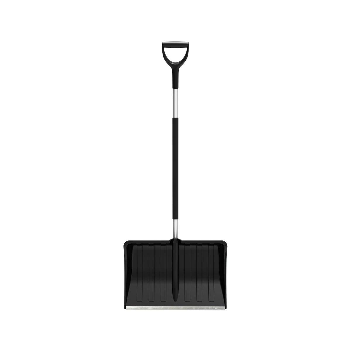 Snöskyffel M2 med aluminiumskaft, ergonomiskt D-handtag och kyltåligt plastblad