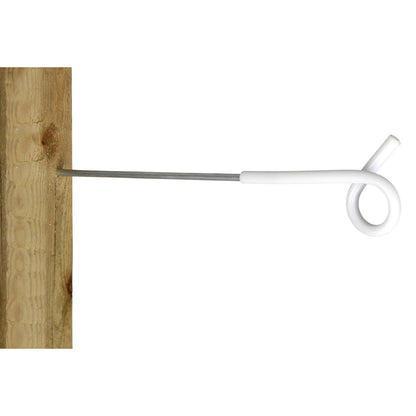 Distansisolator vit Pigtail 25-40 cm - 5-pack med trägänga