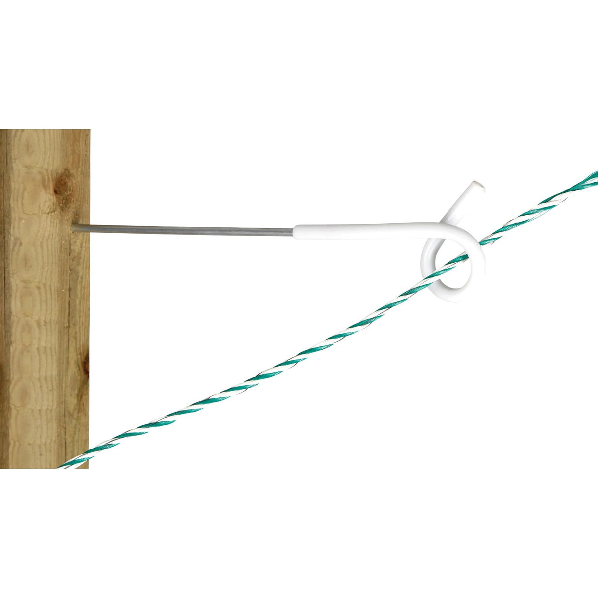 Distansisolator vit Pigtail 25-40 cm - 5-pack med trägänga