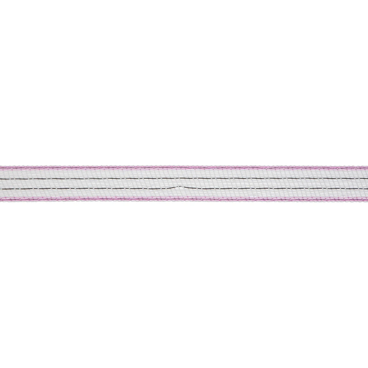 Elband TopLine Plus 20 mm – 200 m Vit/Rosa elstängselband