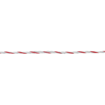 Polytråd TopLine Plus – 400 m Vit/Röd elstängseltråd