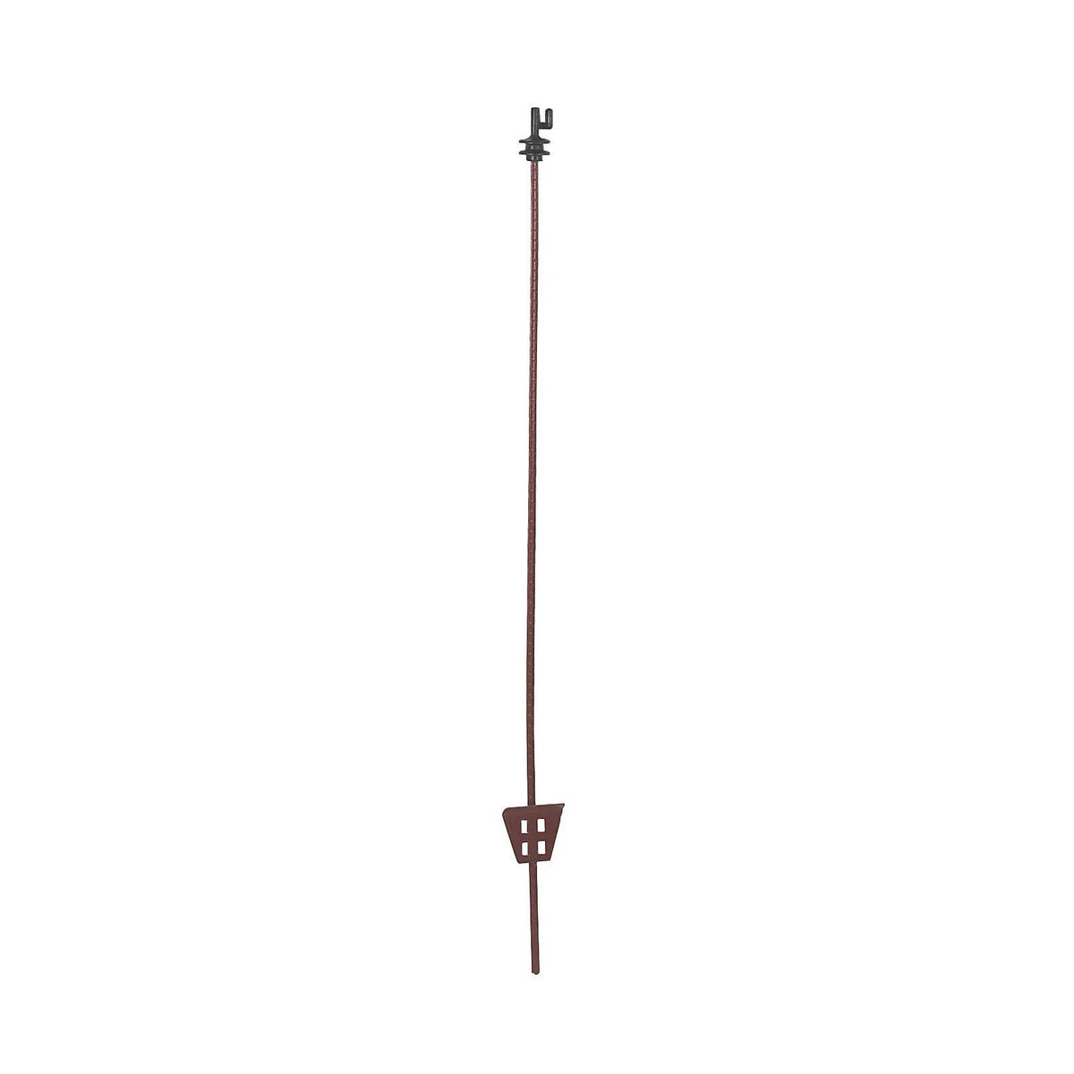 Oval Fjäderstålstolpe 106 cm - 10-pack Med olika toppisolator