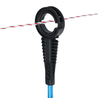 Oval Glasfiberstolpe Premium Blue 110 cm - 10-pack, med plastöverdrag, för tråd, rep och band