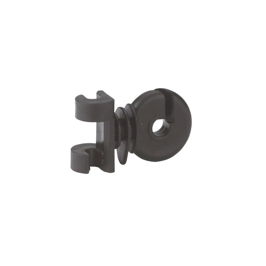 Mellanisolator för oval fjäderstålstolpe i 25-pack med clip-on-fäste