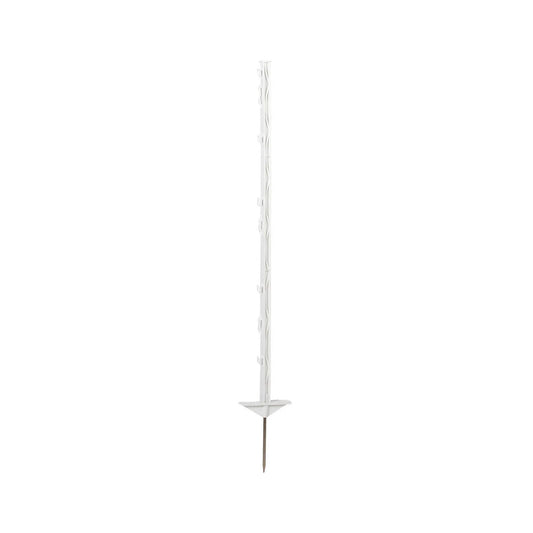 Plaststolpe AKO Basic 105 cm i 5-pack med dubbelt trampsteg och galvaniserad markspik